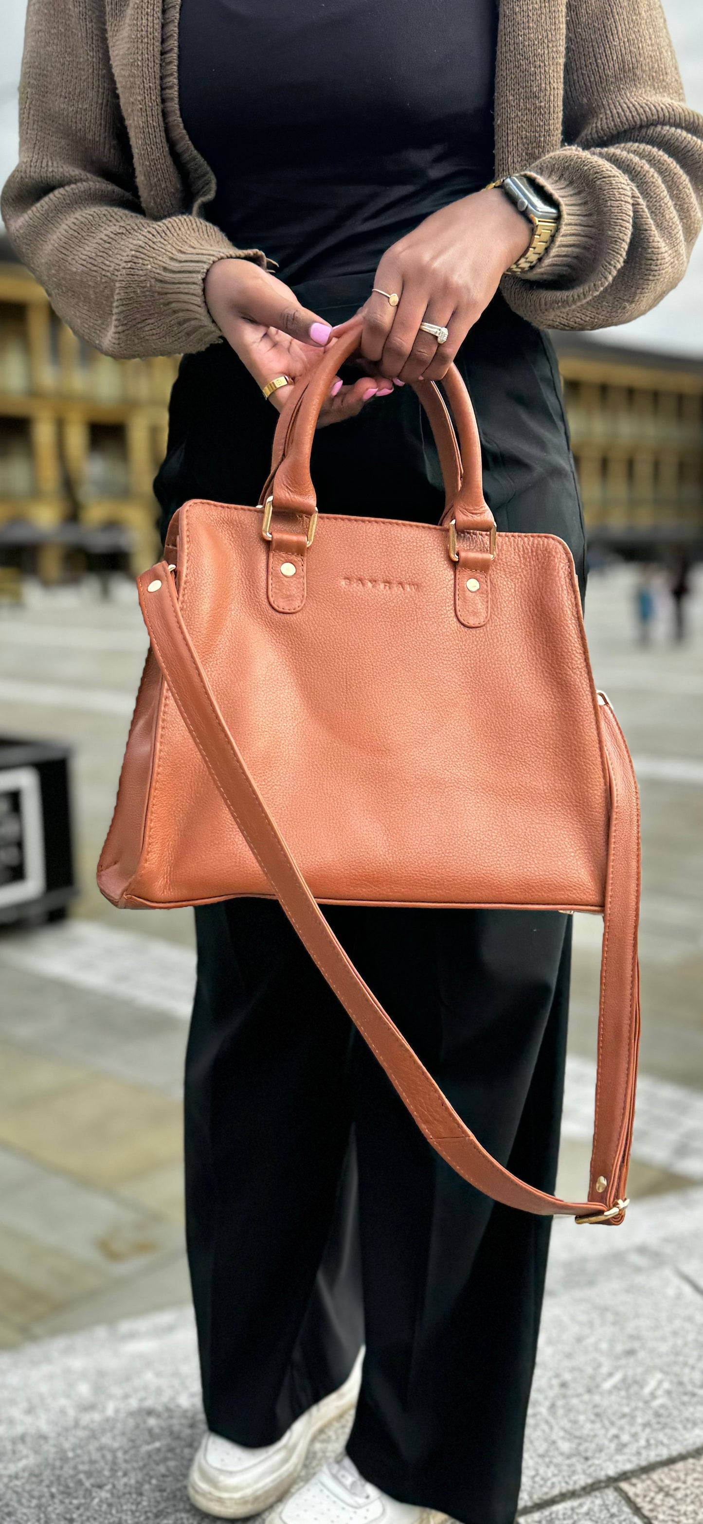 The Leather Satchel Handbag - BAYRAW 