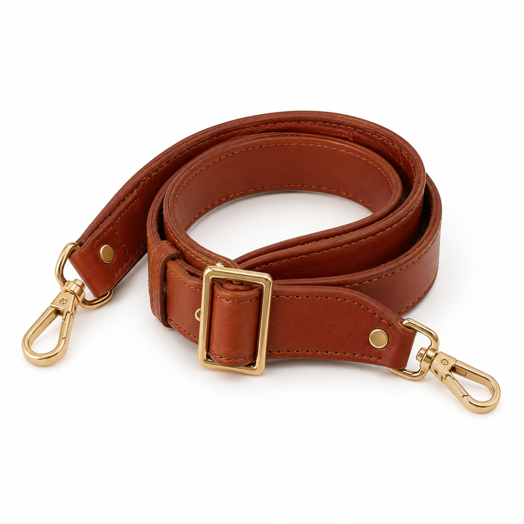 Adjustable & Removable Strap - Natural Leather