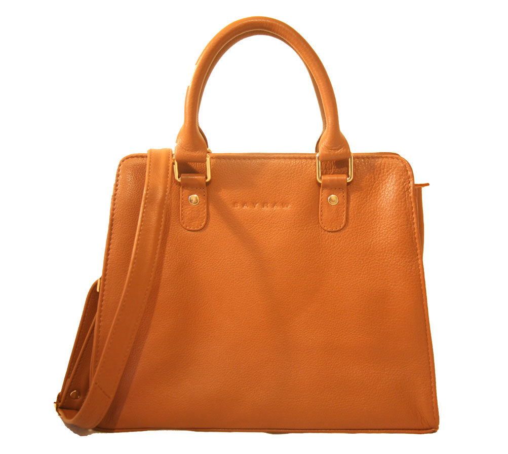 The Leather Satchel Handbag - BAYRAW 