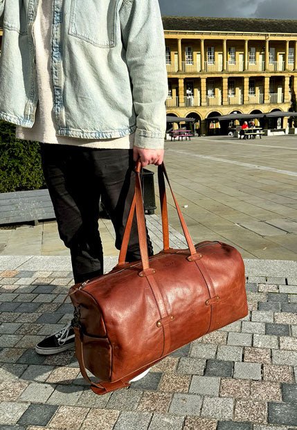 Large Leather Duffel Bag - BAYRAW