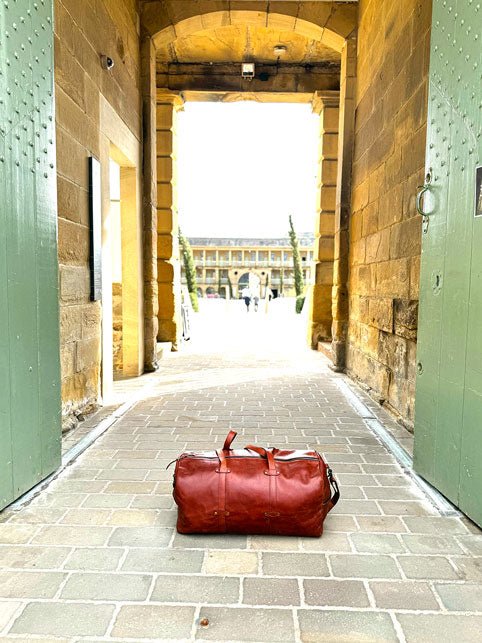 Large Leather Duffel Bag - BAYRAW