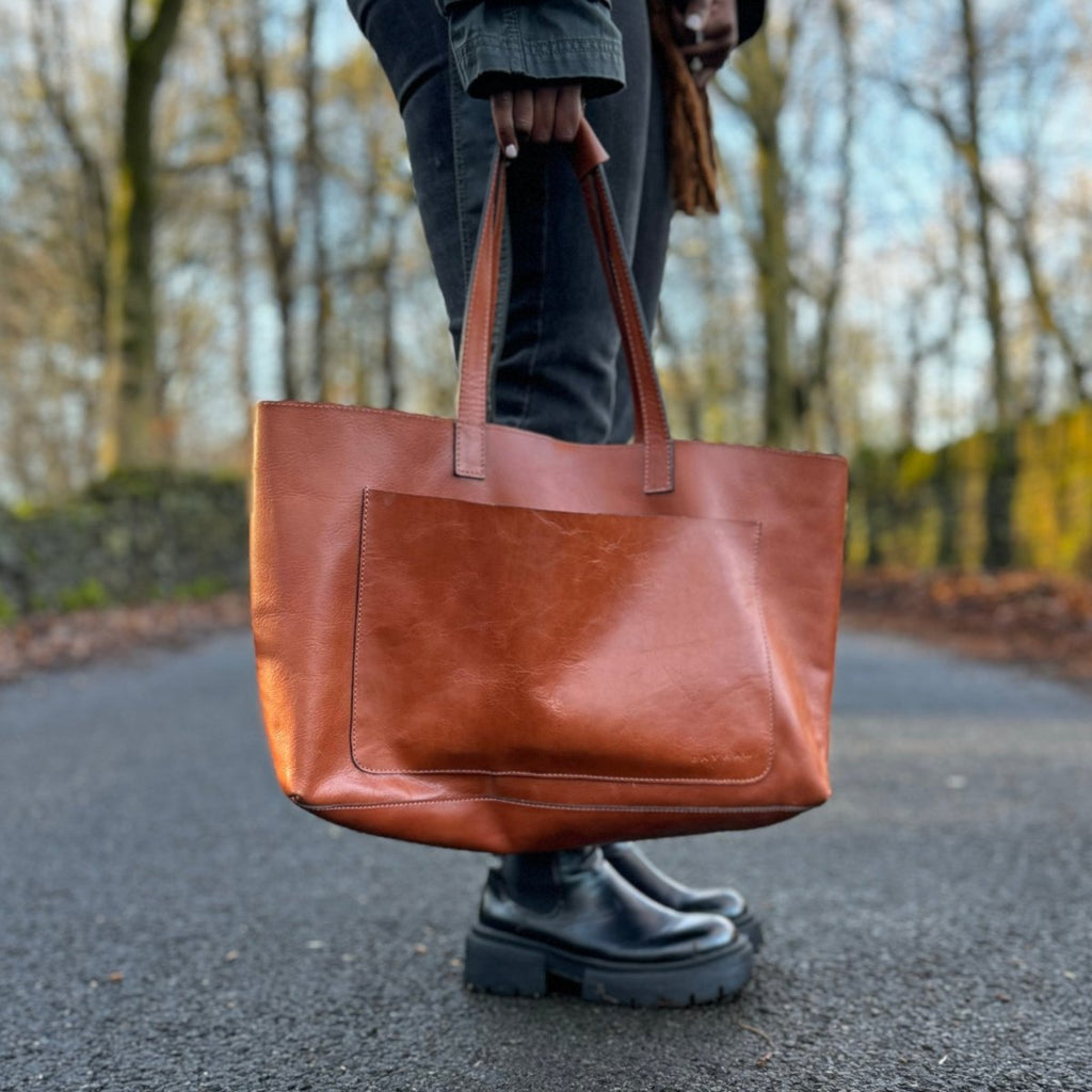 The Leather Tote - BAYRAW