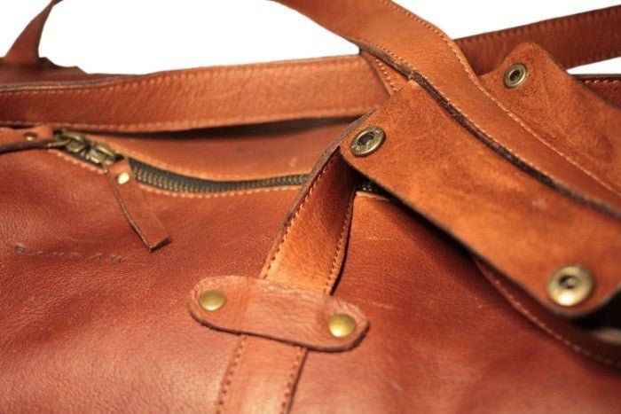 Large Leather Duffel Bag - BAYRAW